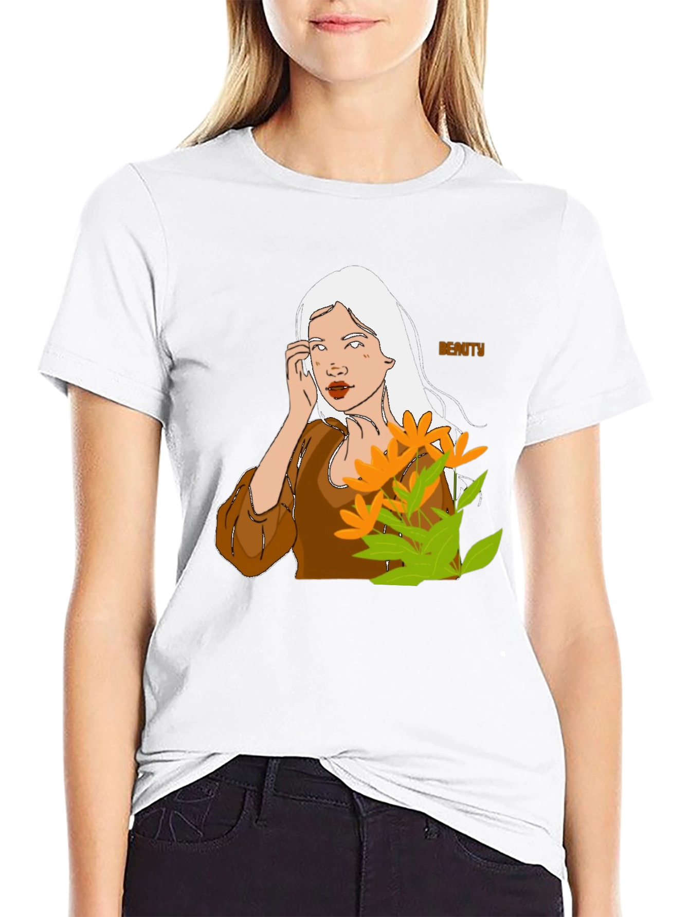Beauty Portrait Graphic T-Shirt