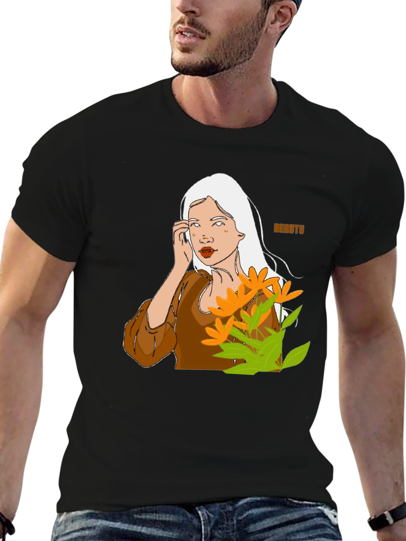 Beauty Portrait Graphic T-Shirt