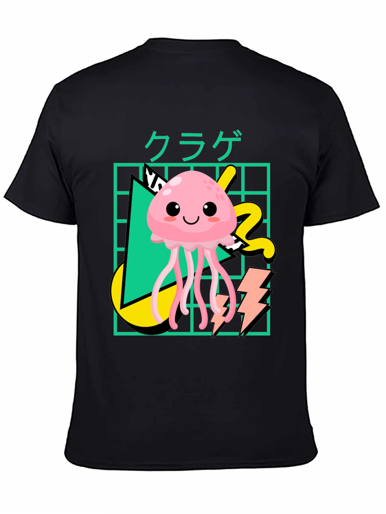Kawaii Jellyfish Graphic Tee - Retro Style